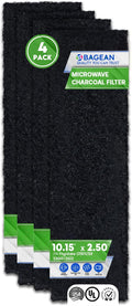 4-Pack Frigidaire Microwave Carbon Filters - Eliminate Odors & Refresh Kitchen Air with Bagean
