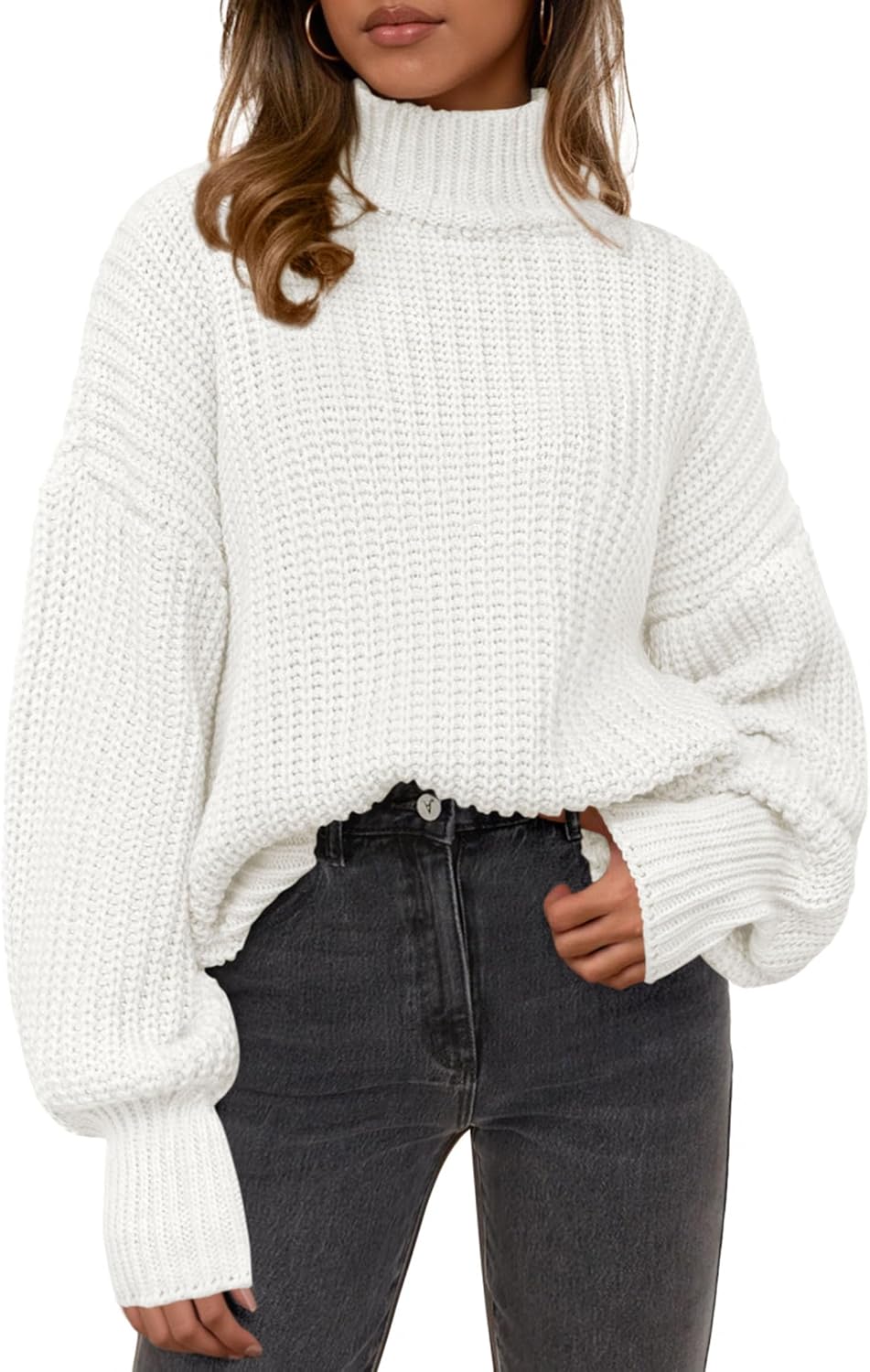 PRETTYGARDEN Fall Oversized Sweaters for Women - Cozy Knit Style