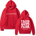 Faith Over Fear Hoodie Unisex Pullover Sweatshirt - Comfortable