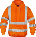 Hi Vis Reflective Men's Visibility Sweatshirt Hoodie - Warm Safety
