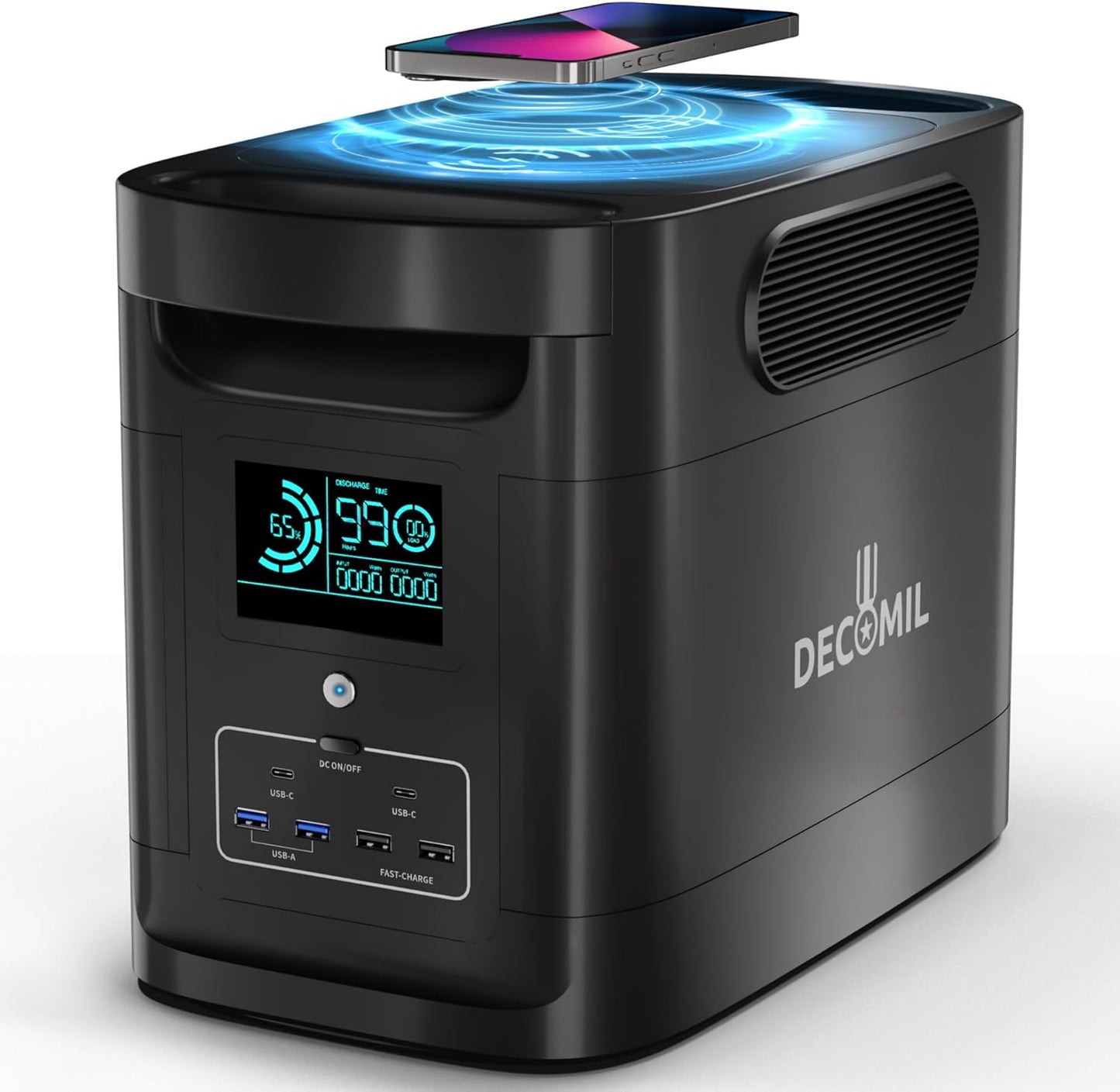 DECOMIL 1500W Portable Power Station - Fast Charging Power