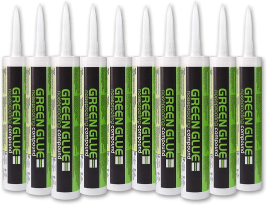 Case of Green Glue Noiseproofing Compound - 12 Tubes for Soundproofing