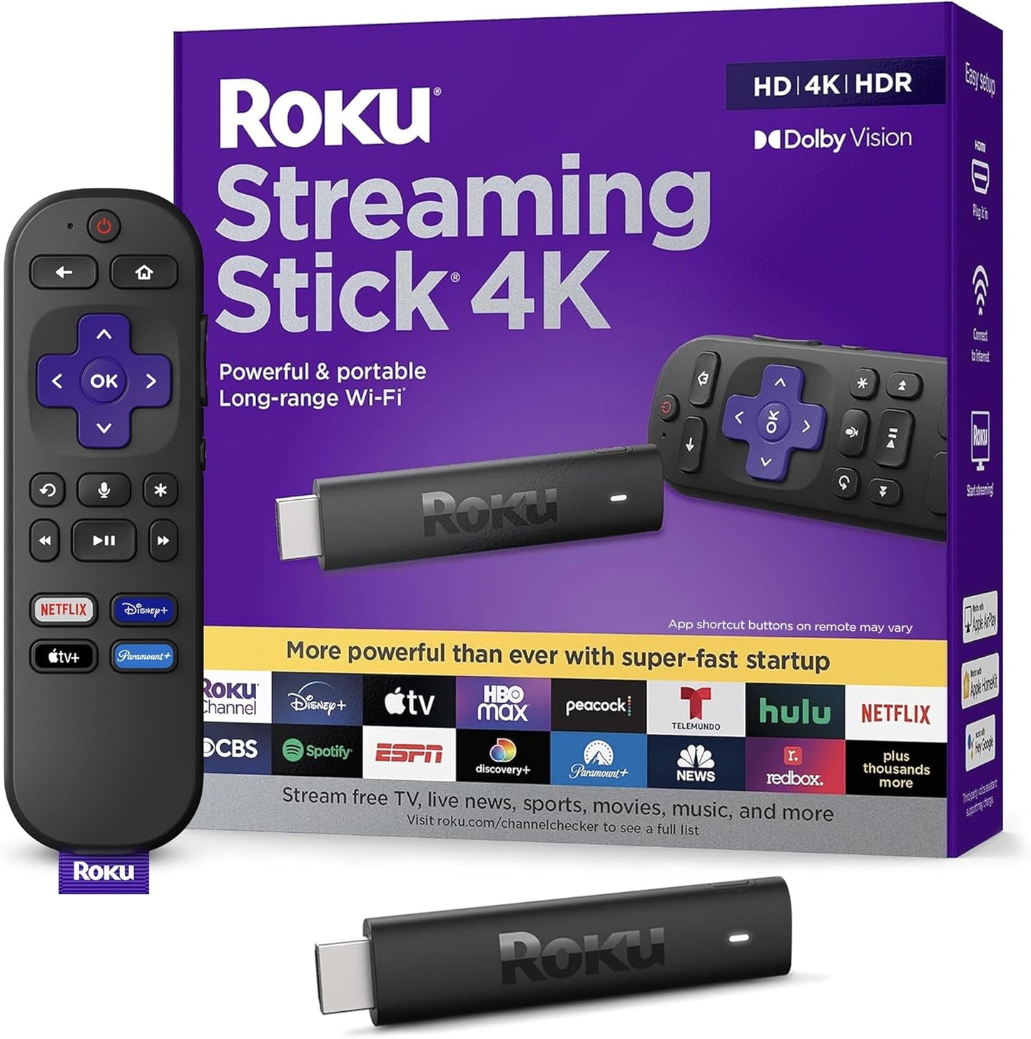 Roku 4K Streaming Stick | Enhanced Viewing Experience