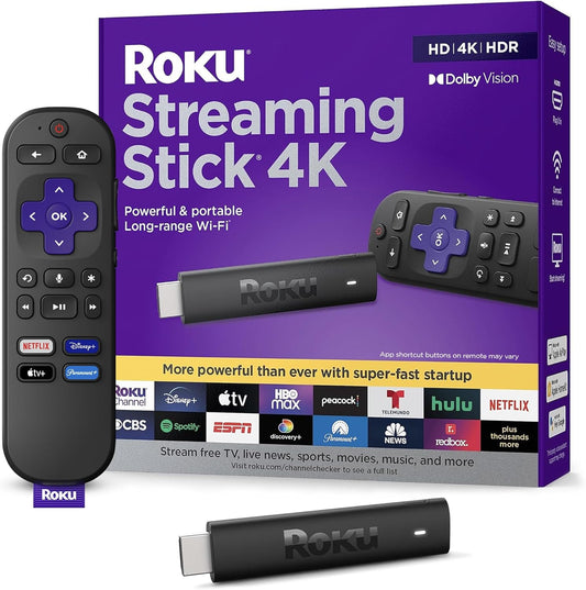 Roku 4K Streaming Stick | Enhanced Viewing Experience