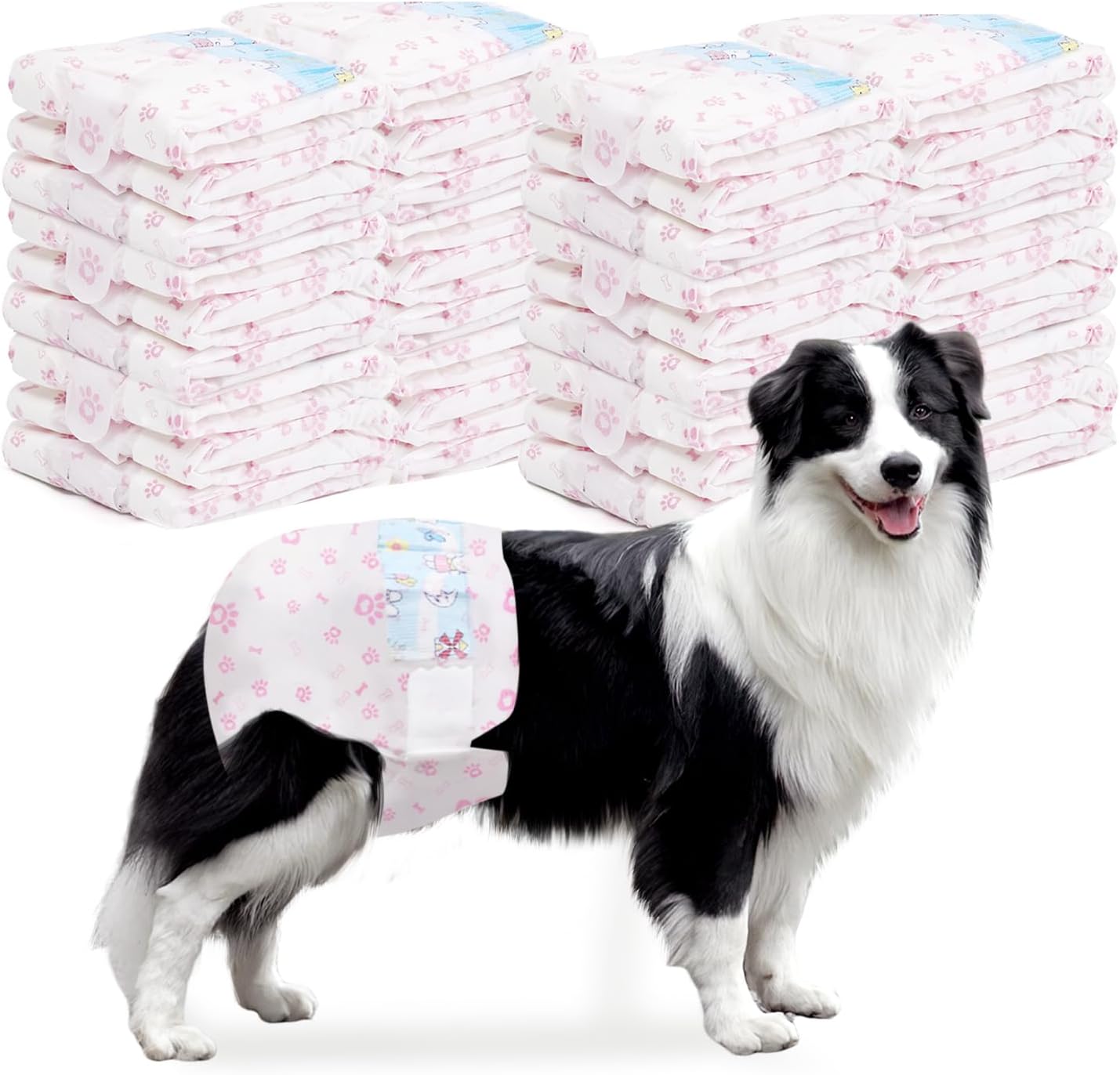 Disposable Dog Diapers for Female Dogs - 90 Count XL Size