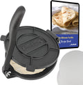 8 Inch Cast Iron Tortilla Press - Durable Heavy Duty Dough Tool
