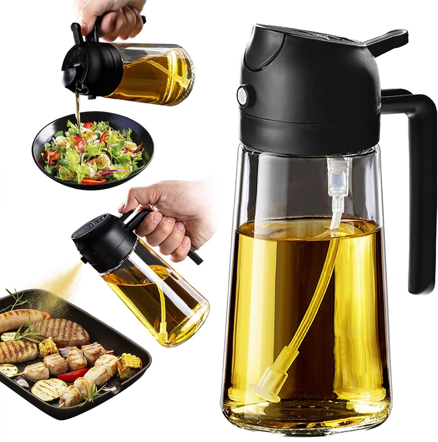 2-in-1 Olive Oil Sprayer - Cooking Essential