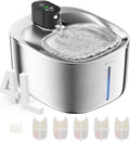 Cat Water Fountain Stainless Steel 152oz Wireless Pet Fountain - Quiet