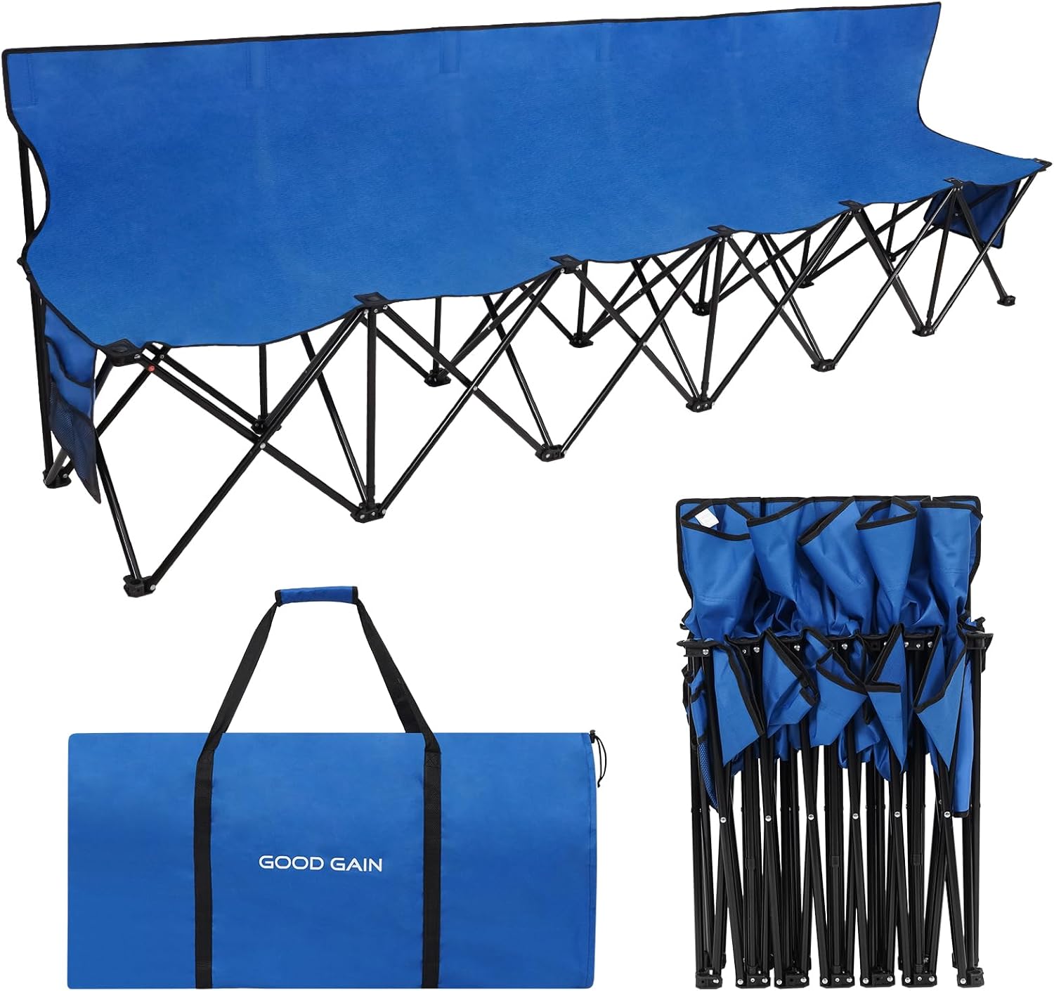 G GOOD GAIN Portable Soccer Bench for Team Events and Camps