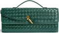 Woven Clutch Purses for Women 12in Evening Bag - Convertible Style