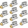 10pcs Straight Stop Valves for Plumbing Systems and Fixtures