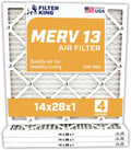 Filter King 14x28x1 Air Filter 4-Pack - MERV 13 Performance