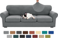 Extra Large 4-Piece Sofa Cover for 3 Cushion Sofas - Stretch Slipcover