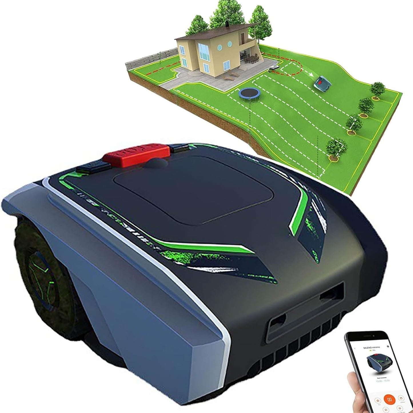 Smart Lawn Robot, Path Planning, Weatherproof, Safe, Auto Charge