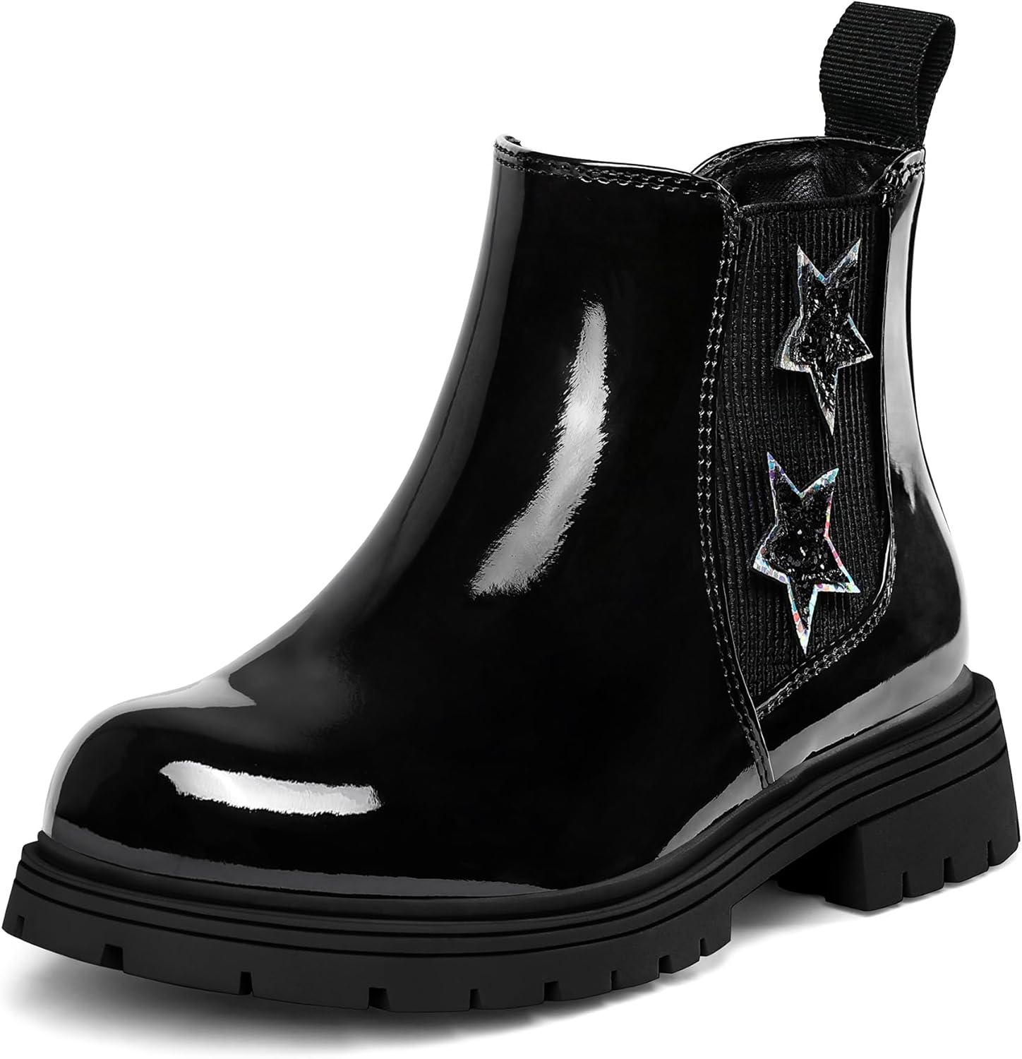 K KomForme Girls Glitter Ankle Boots for Stylish Comfort