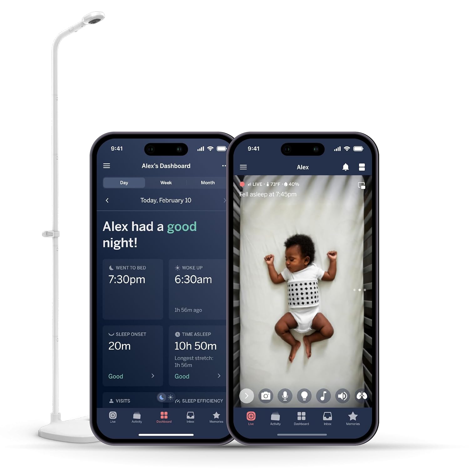 Nanit Pro: Smart Baby Monitor - Breathing Band & Sleep Coach