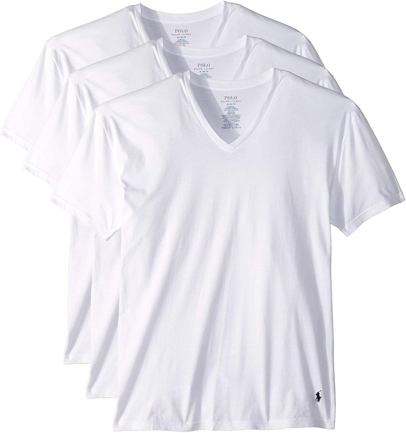 POLO RALPH LAUREN Men's Classic Fit Cotton V-Neck Undershirt