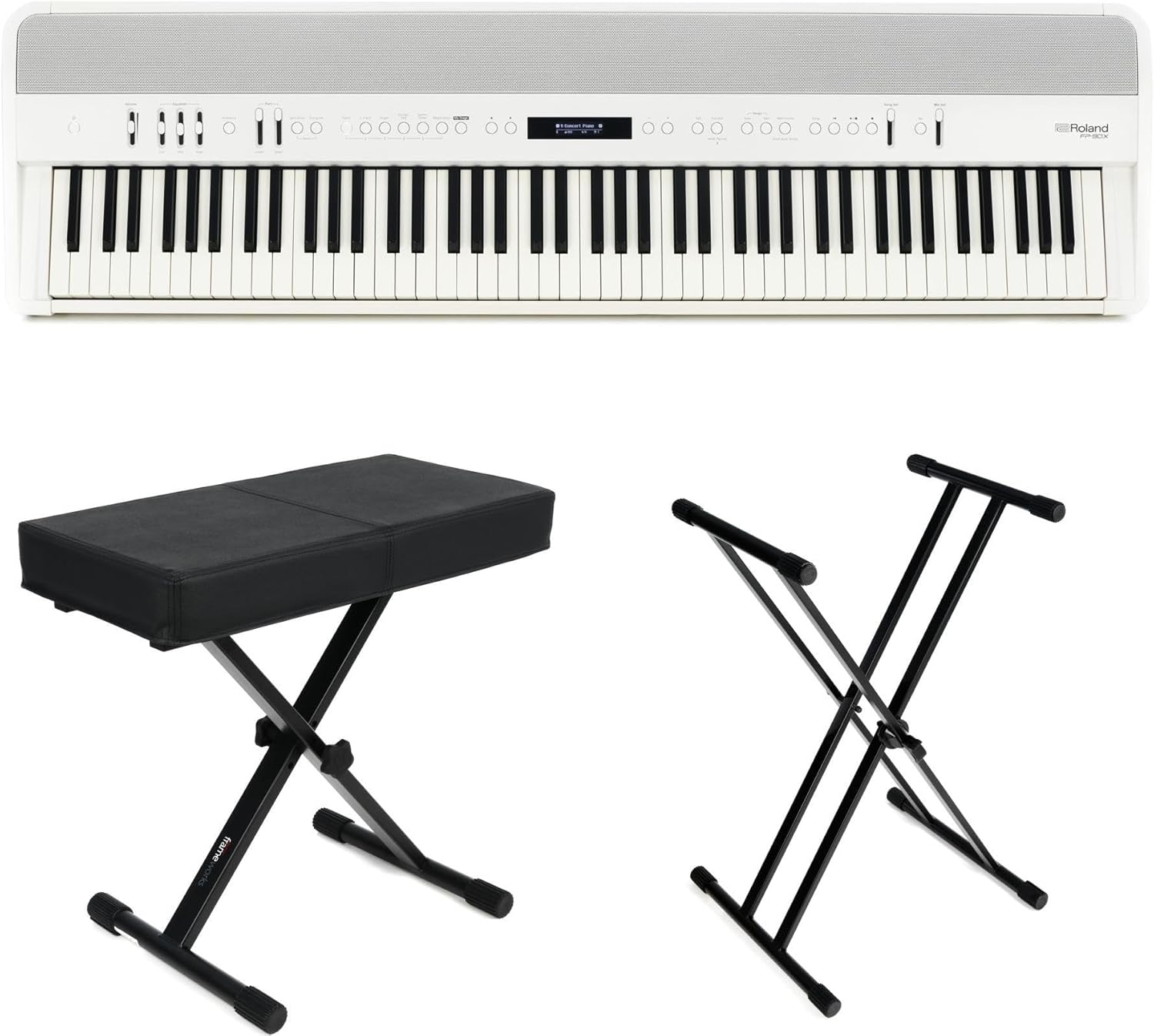Professional Performance: Roland FP-90X White Bundle