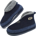 KuaiLu Mens House Slippers Booties - Cozy Memory Foam Winter Boots