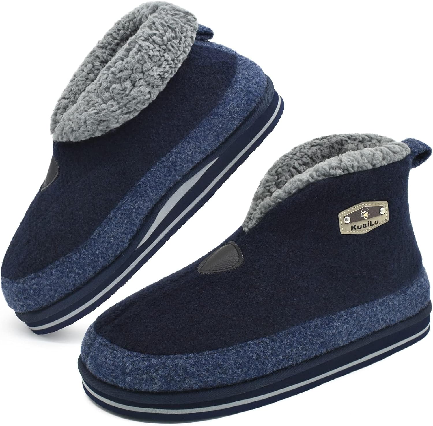 Cozy Memory Foam Booties for Men with Plush Lining and Support