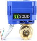 U.S. Solid 1ft Motorized Ball Valve 85-265V AC - Reliable Auto Return