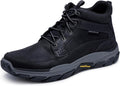 Skechers Men's Respected-Boswell Mid Top Leather Moc Toe Sneakers FIT
