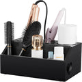 Hair Tool Organizer Wooden Dryer Holder Wall Mount - Space Saving