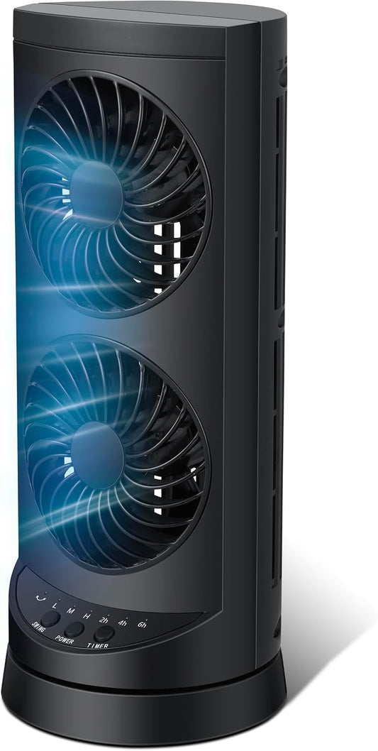 Personal Tower Cooling Fans with 3 Speeds & Timer for Comfort