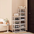 Bamboo Shoe Rack 12 Tier Vertical Shoe Rack for Small Spaces - Slim