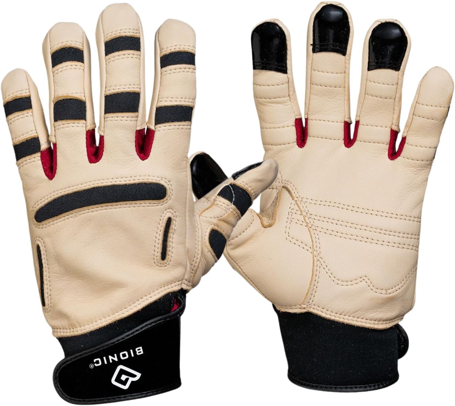Bionic ReliefGrip Premium Leather Gardening Gloves for Comfort