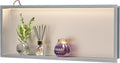 Led Shower Niche 12 in x 30 in Brushed 3000K Warm Light - Recessed