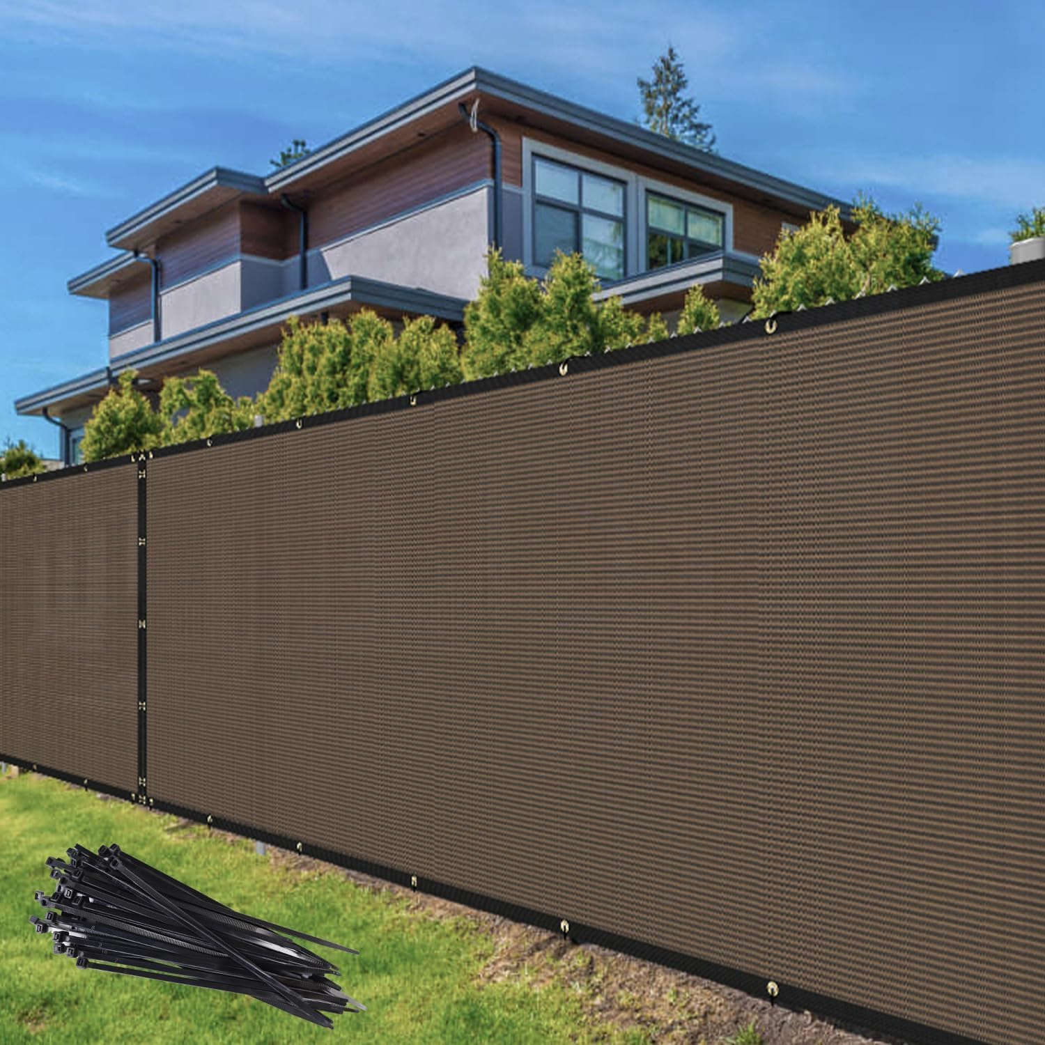 TANG 6ft x 110ft Privacy Fence Screen for Outdoor Shade and Cover