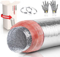 8 Inch Insulated Flexible Duct 25 ft R6.0 - HVAC Flex Duct