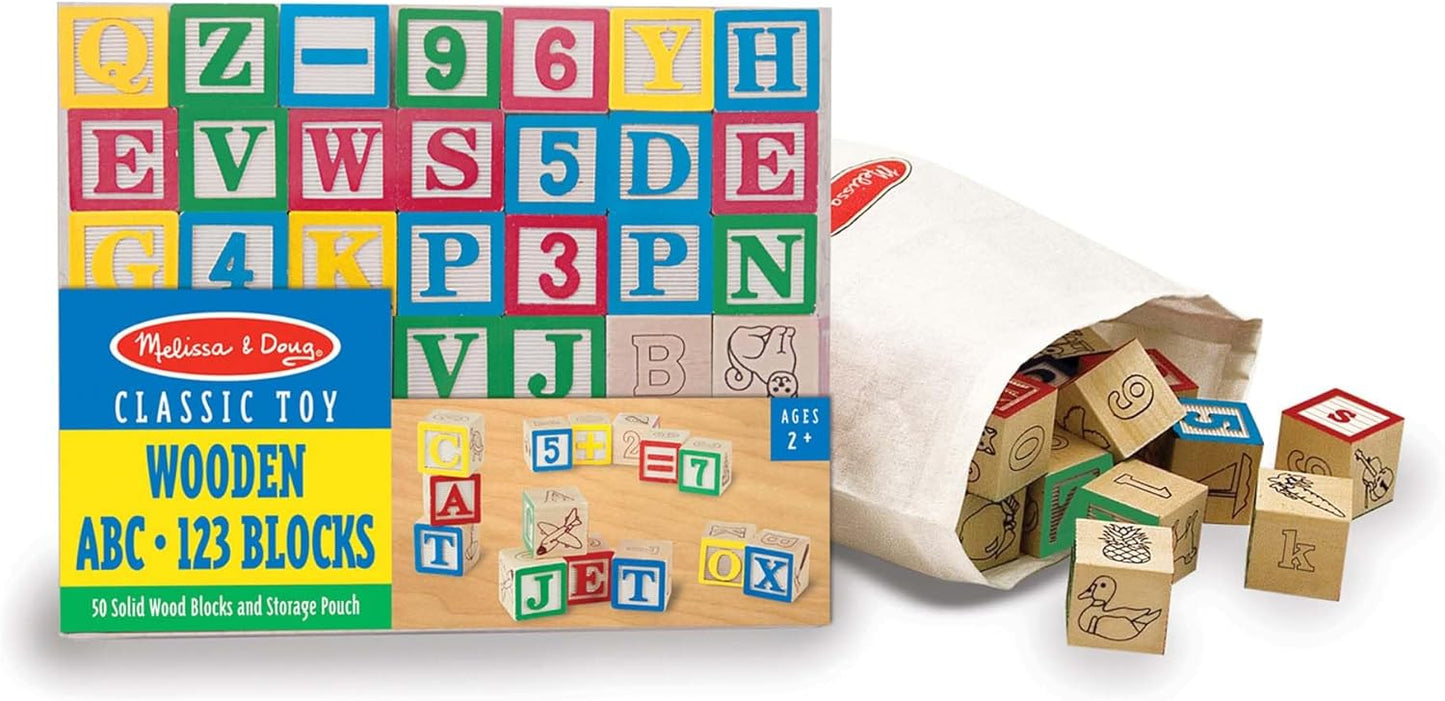 Melissa & Doug Deluxe ABC/123 Blocks - Classic Learning Fun!