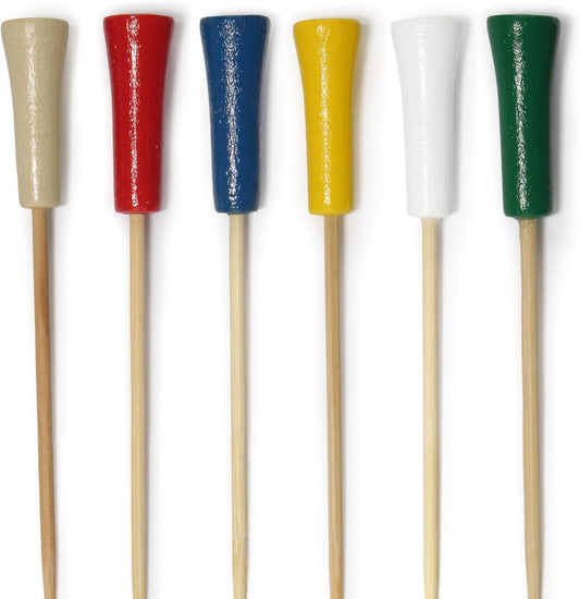 BambooMN 6.75 Golf Tee Cocktail Picks - 300 Pieces