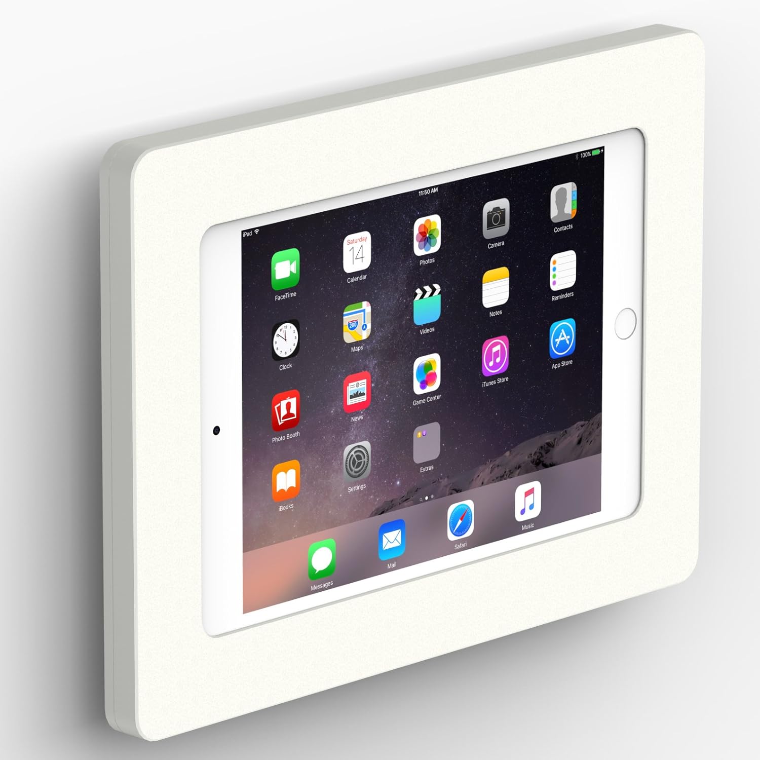 VidaMount White Enclosure and Fixed VESA Slim Wall Mount Bundle