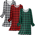 Ekouaer 3 Pack Women's Nightgowns Long Sleeve Sleep Shirts - Soft wear