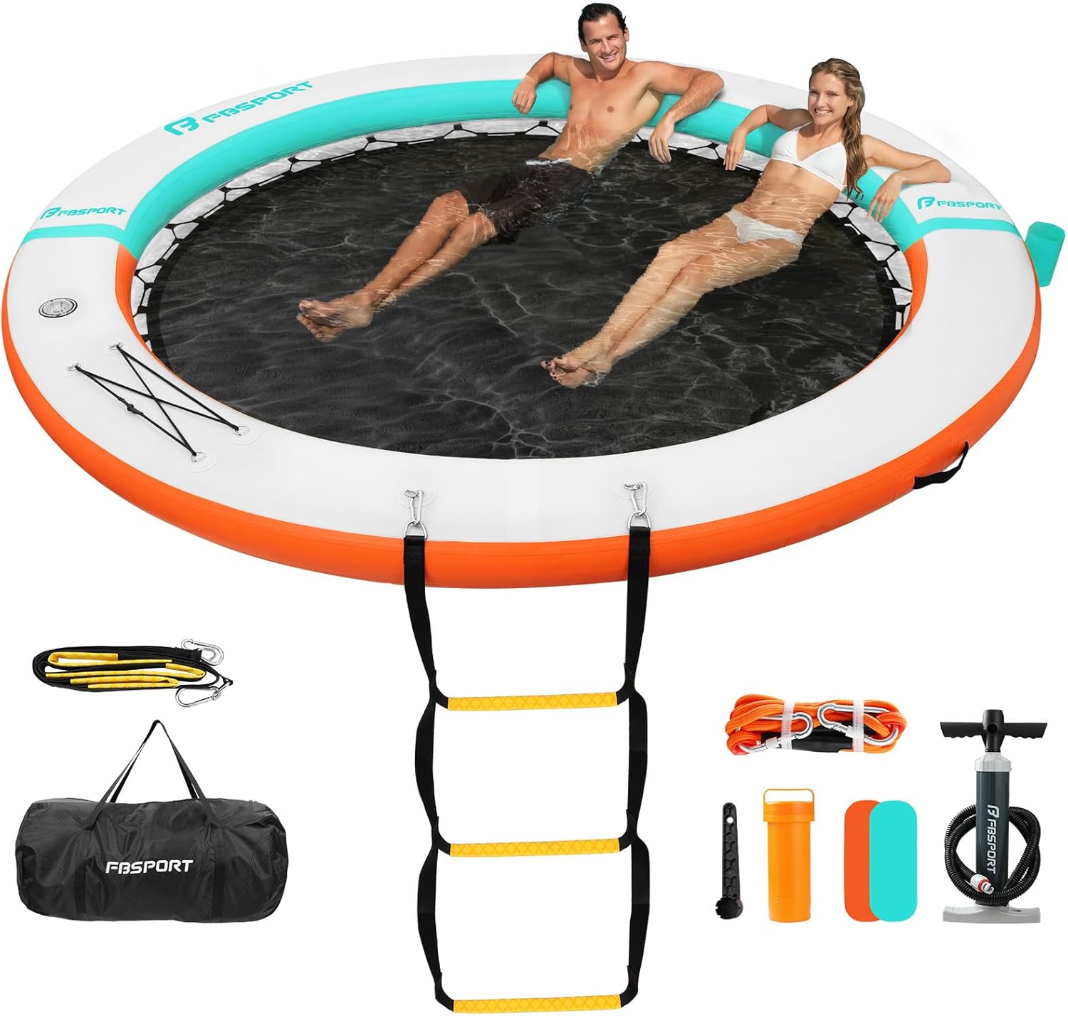 FBSPORT Inflatable Dock Floating Platform for Summer Fun