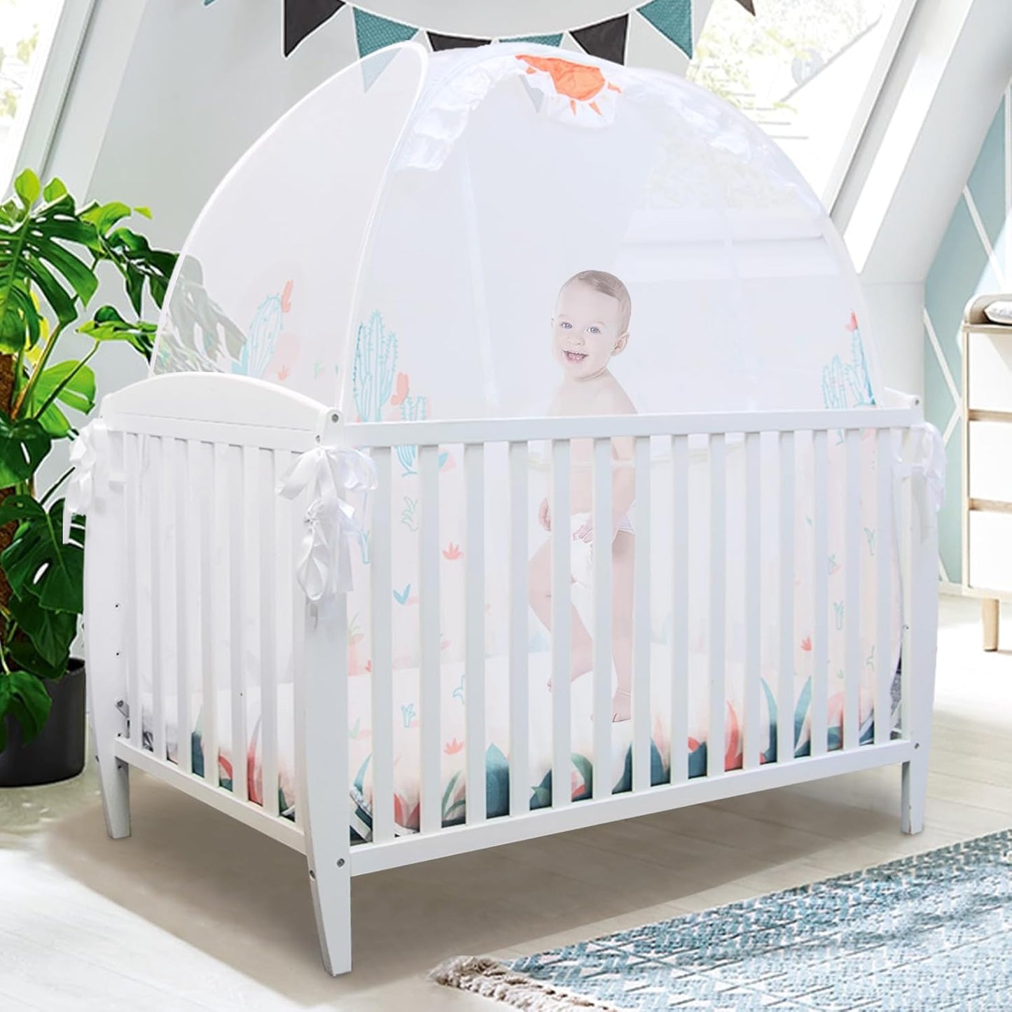 Baby Safety Pop-Up Crib Tent - Keep in, Keep Out