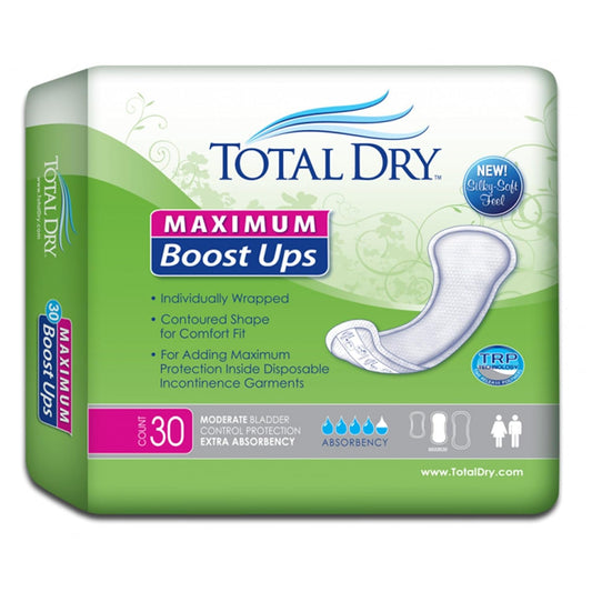 Ultimate Protection: TotalDry Booster Pads - Case of 120