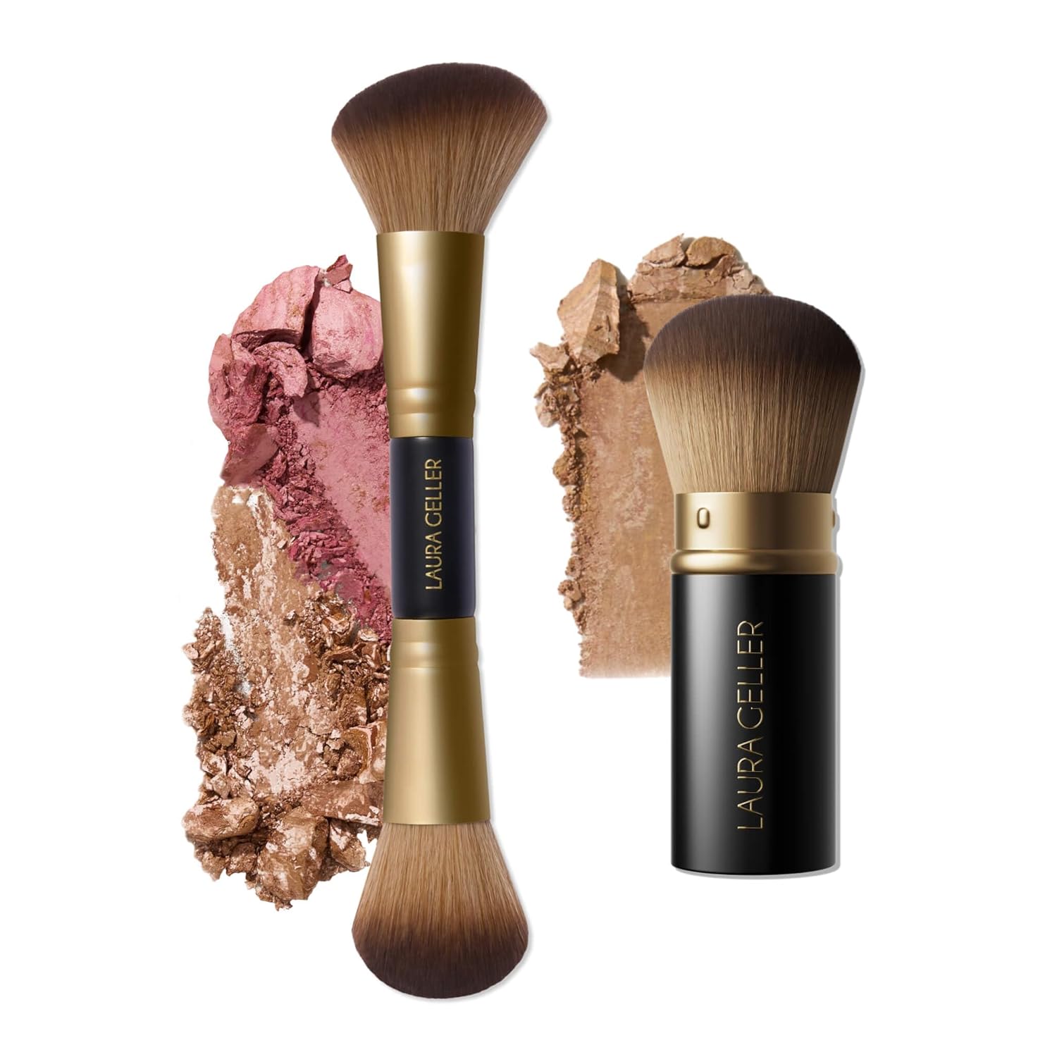 LAURA GELLER NEW YORK Face It All 2pc Makeup Brush Set Review
