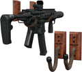Hold Up Displays Horizontal Gun Rack - Walnut Wall Mount