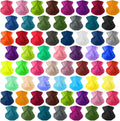60 Pcs Neck Gaiter Bulk for Men Women - Seamless UV Face Masks