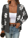 SHENHE Women's Floral Print Button Down Cardigan V Neck - Casual