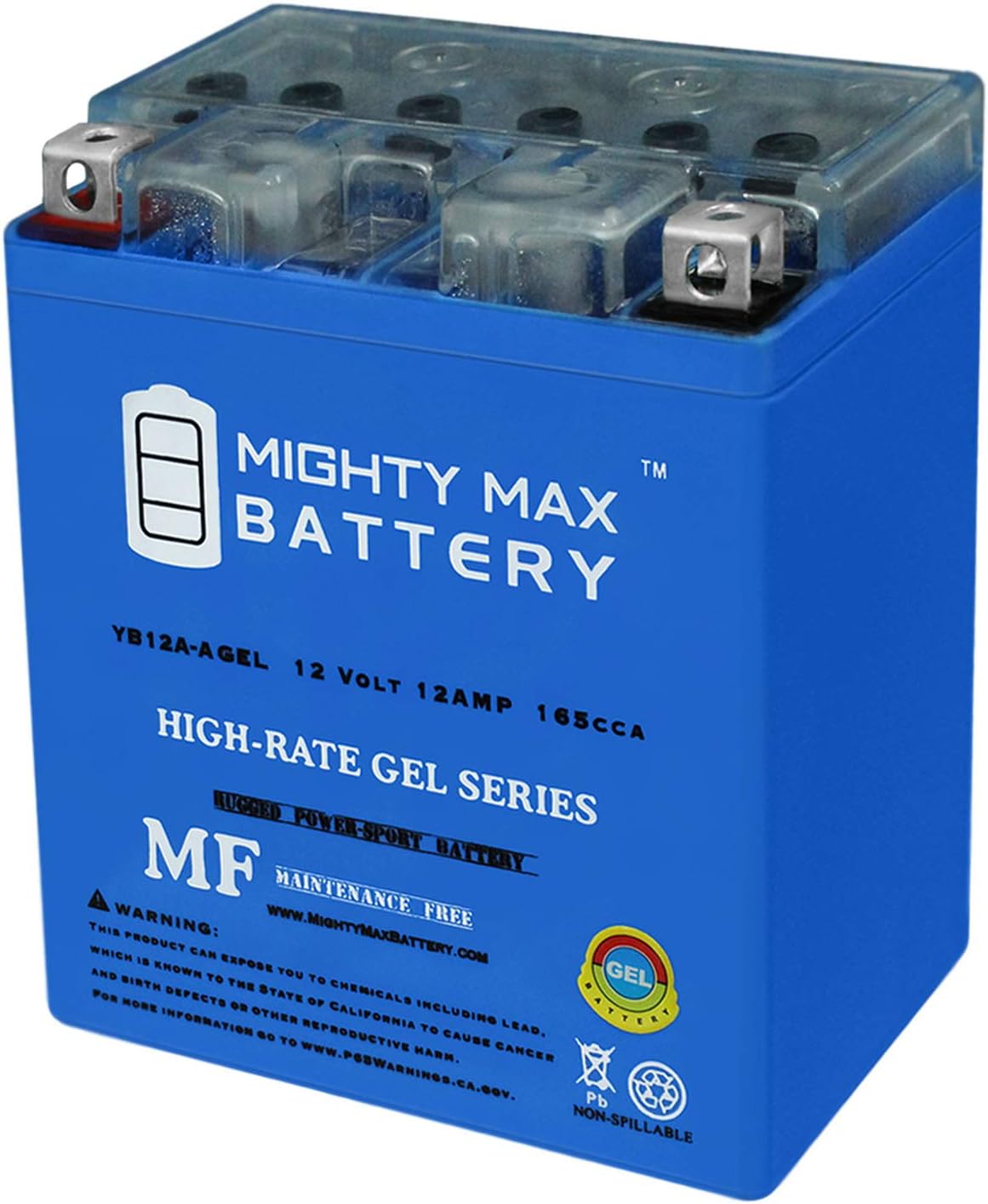 Mighty Max Battery YB12A-A GEL - Reliable 12V Motorcycle Power