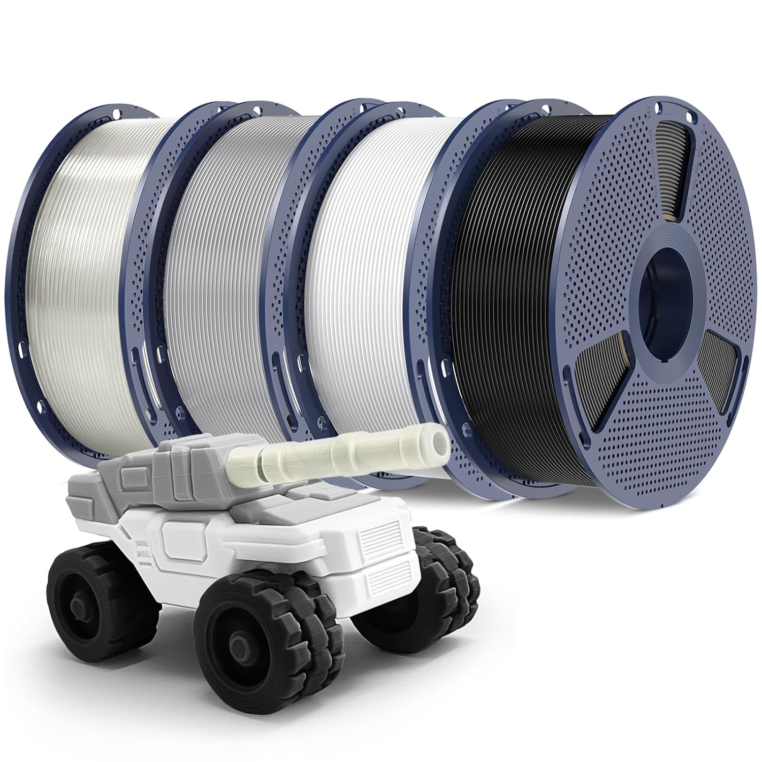 Premium PETG Filament 1.75mm for 3D Printing - 4kg Bundle