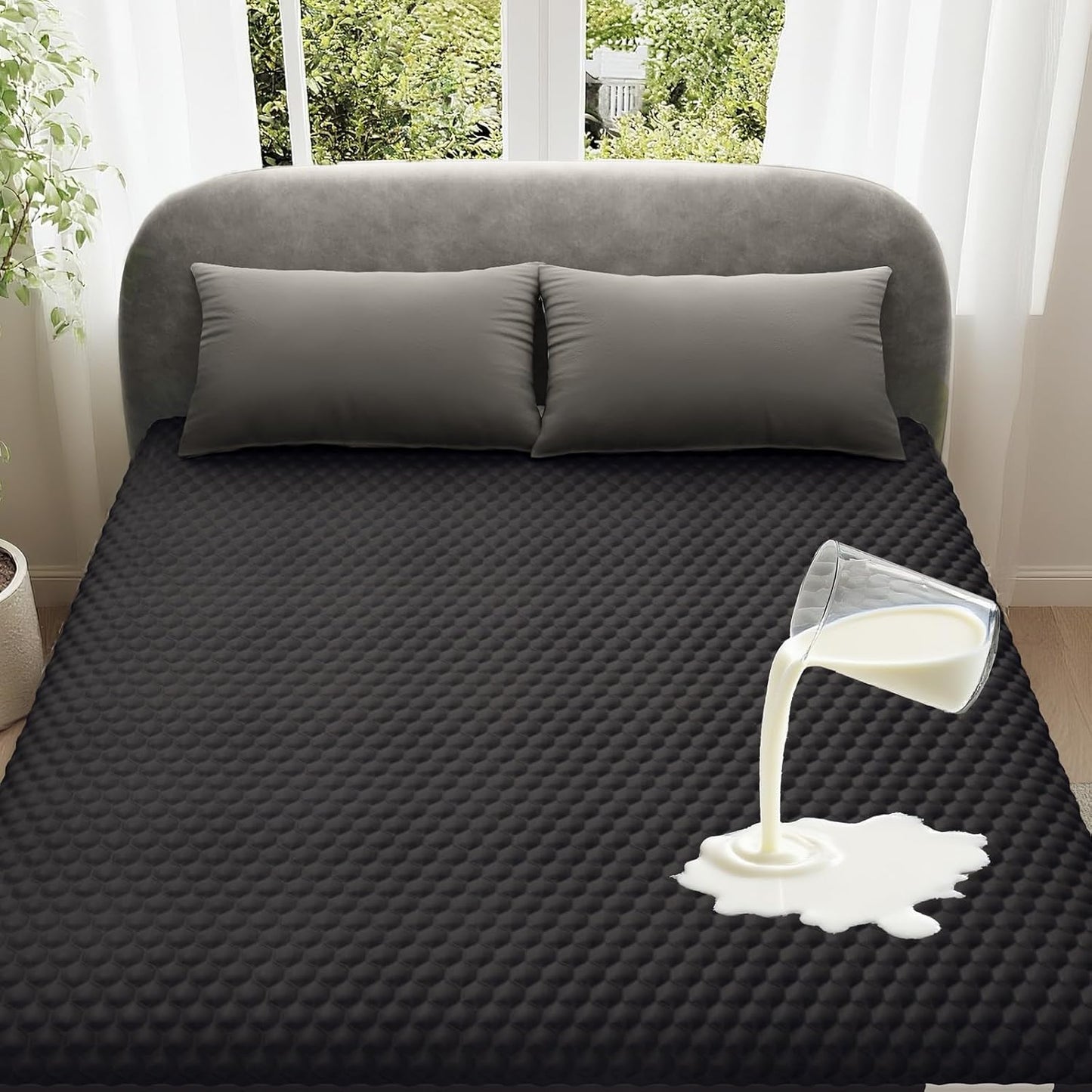 OhGeni 100% Waterproof Mattress Protector for Queen Size Beds