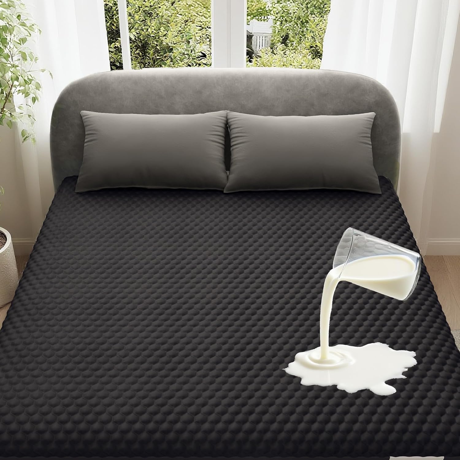 OhGeni 100% Waterproof Mattress Protector for Queen Size Beds