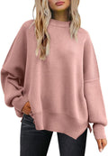 LILLUSORY Women's Oversized Batwing Sweater - Cozy Fall Tunic Pullover