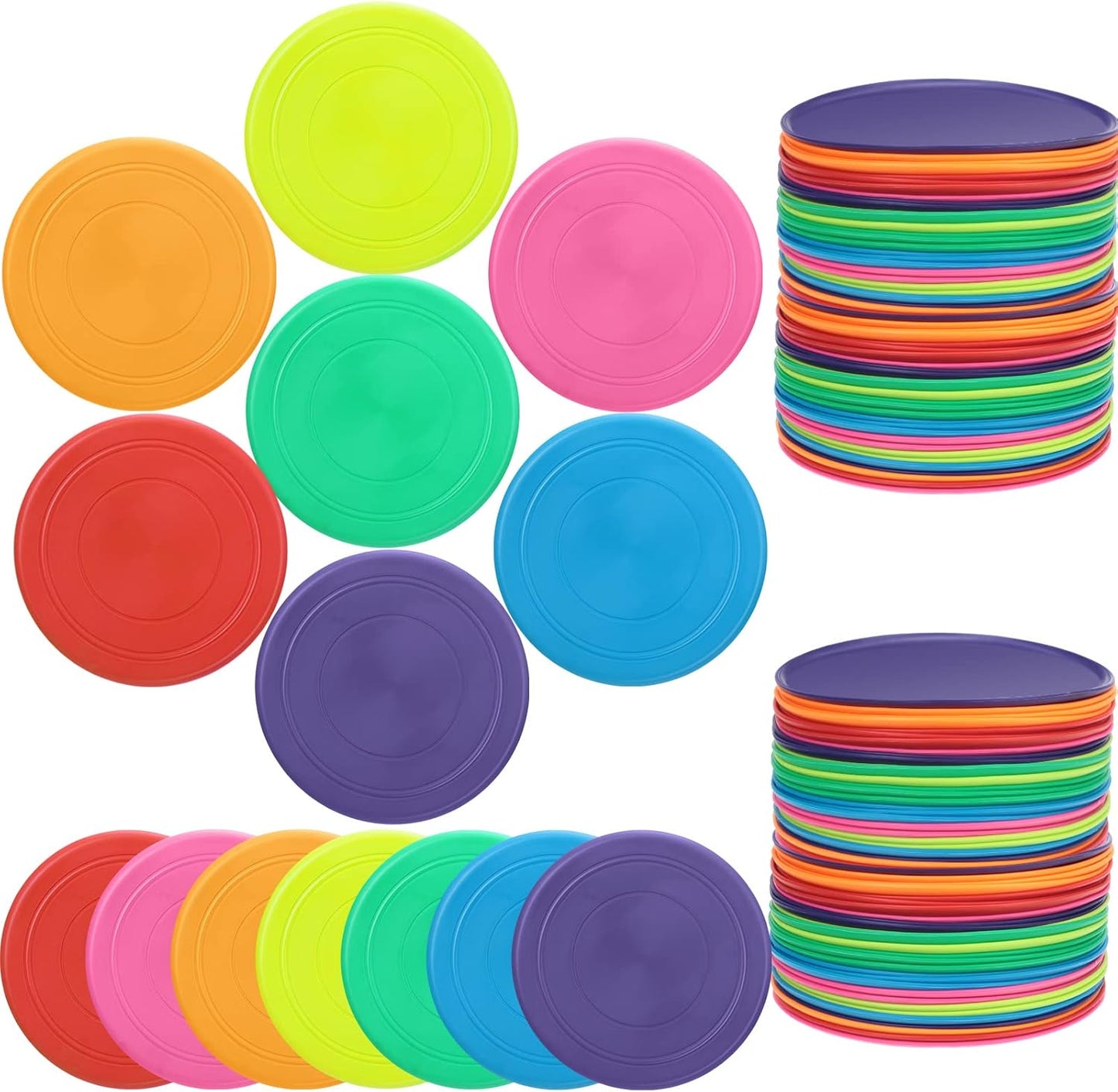 Vinsot Flying Discs Bulk for Kids and Adults - 42 Pcs Fun